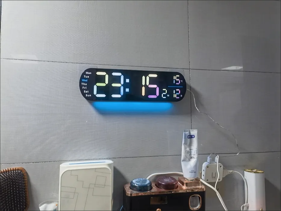 LUMOX Digital Clock in bedroom setting