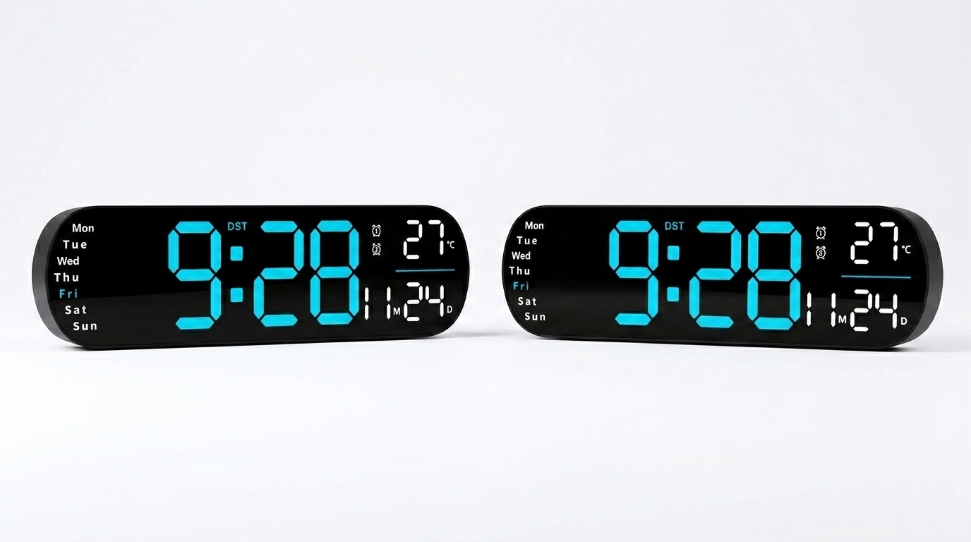 LUMOX Digital Clock twin pack product photo